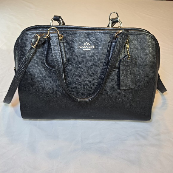 COACH  Bag Black Mini Small 37138 Nolita Top Handle Crossbody Handbag - Picture 1 of 11